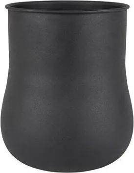Zuiver | Vaas Blob diameter 18 cm x hoogte 35 cm zwart vazen ijzer vazen & bloempotten decoratie | NADUVI outlet