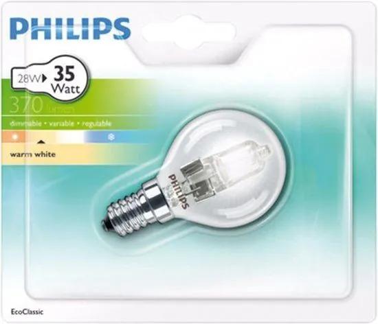 Philips halogeenlamp eco kogel 35W E14