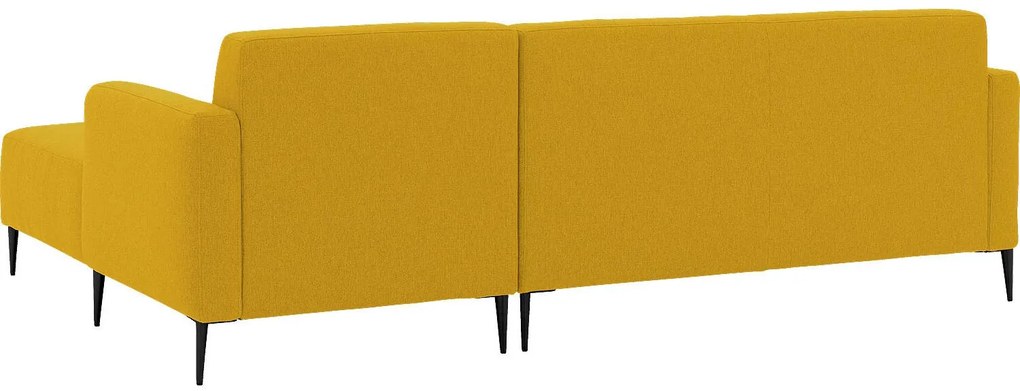 Goossens Key West geel, stof, 2,5-zits, modern design