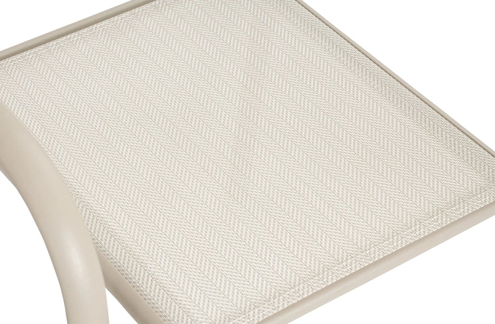Tuinstoel stapelbaar Aluminium Zand/Beige Presto Brentino