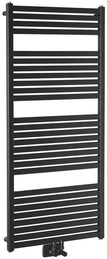 Sapho Tondi radiator zwart mat 60x133cm 730W