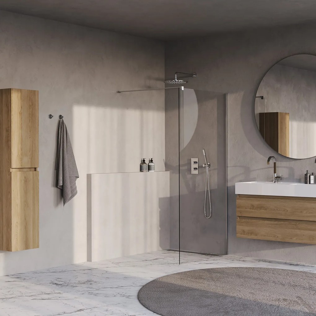 Brauer Oblivion inloopdouche helder glas 90cm chroom