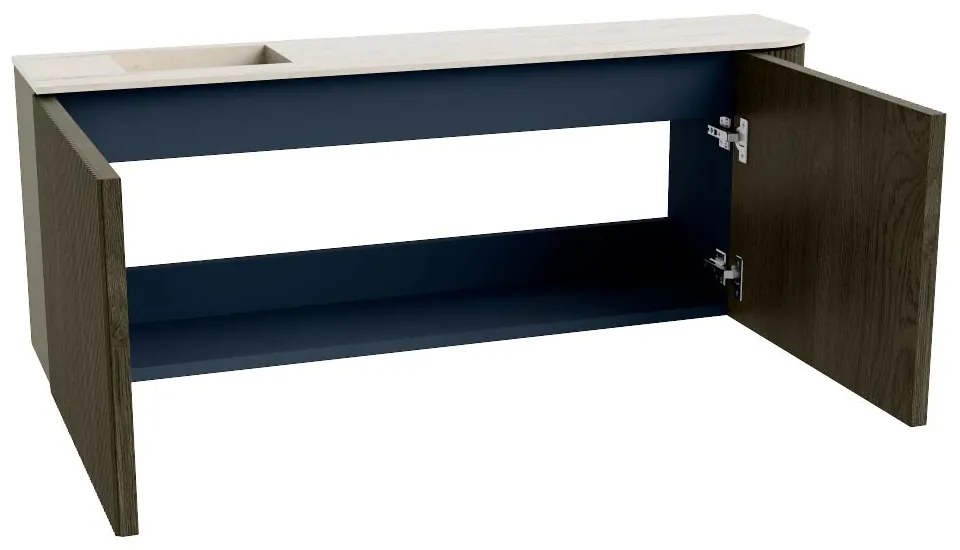 Mondiaz Joya DLux 110cm toiletmeubel ronding rechts shadow met wastafel faye links 1 kraangat meli