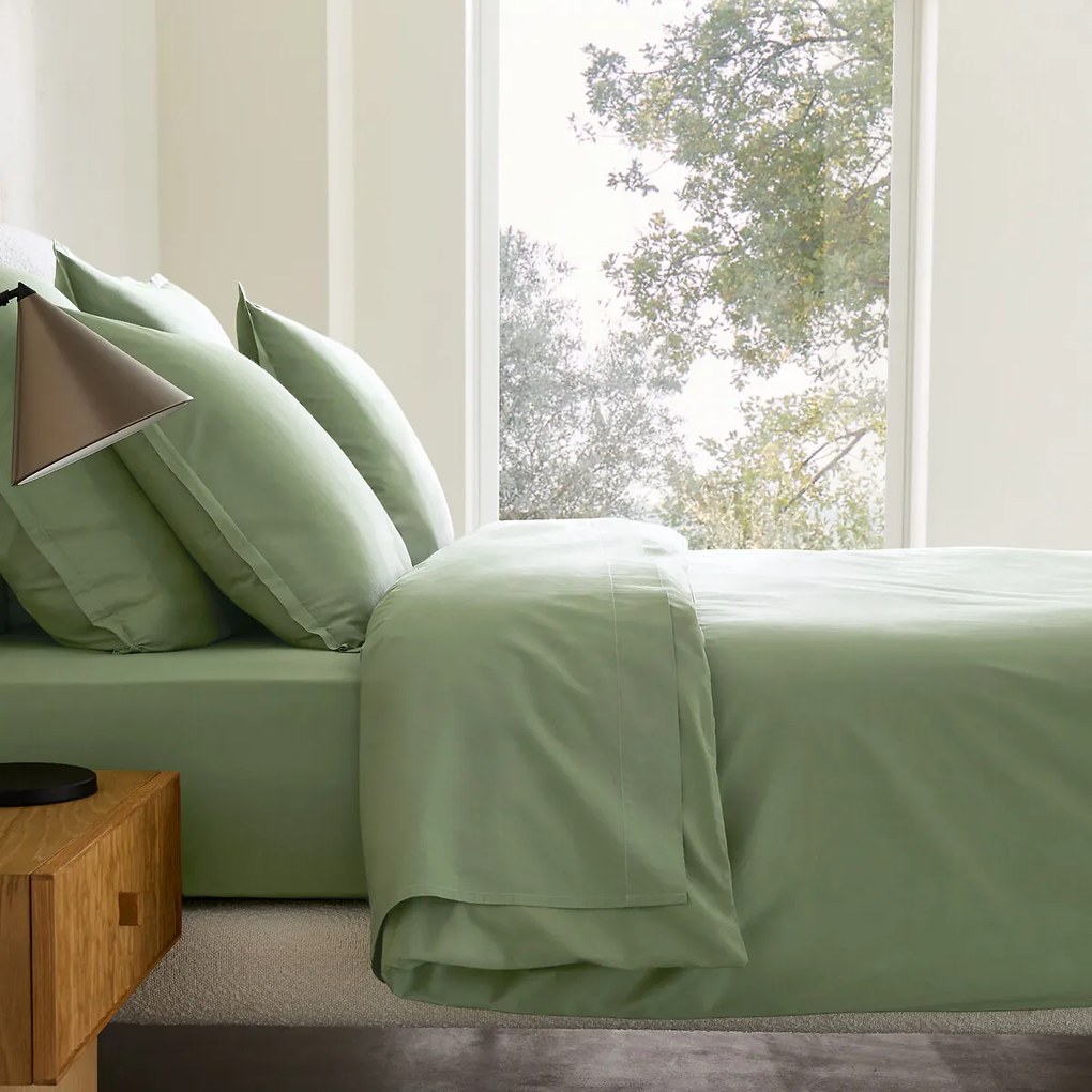 Dekbedovertrek in gewassen perkal katoen, Sabbal