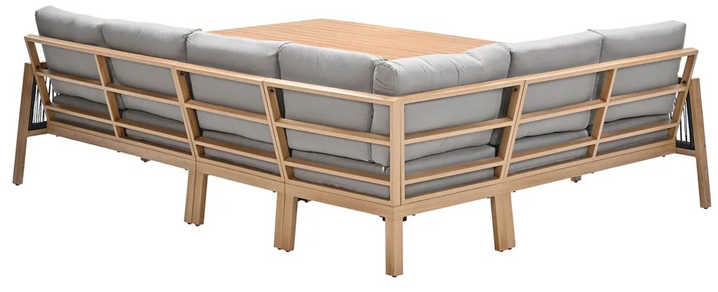 Garden Impressions San Capri lounge dining set 5-delig - light teak aluminium