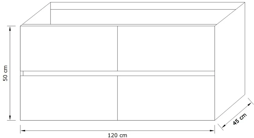 Zaro Valencia Solid Surface badmeubel 120cm licht eiken 1 kraangat spoelbak links met 4 lades