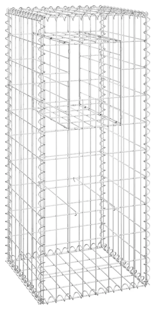 vidaXL Schanskorf paal 40x40x100 cm ijzer