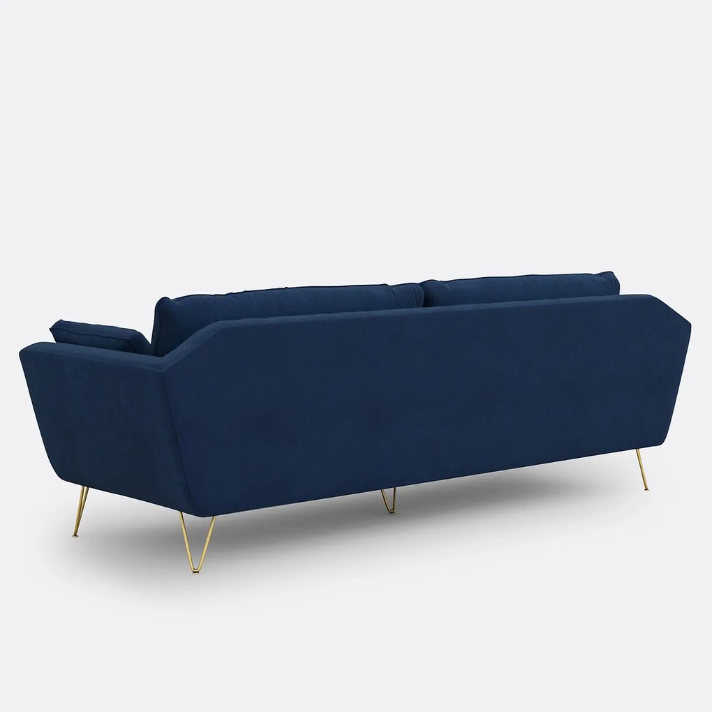 3, 4 of 5-zitsbank van fluweel, Topim