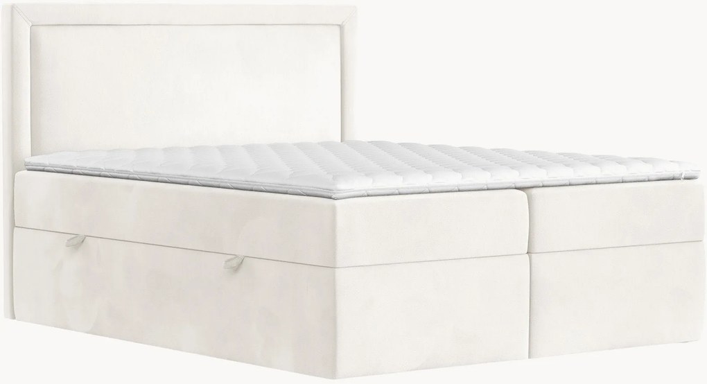 Handgemaakte fluwelen divan bed Rebecca met opbergruimte, H3