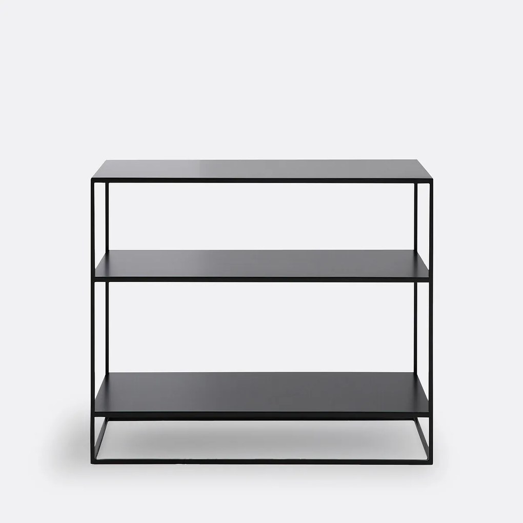 Boekenkast, voor tegen de achterkant van een bank, staal metaal, MIVA