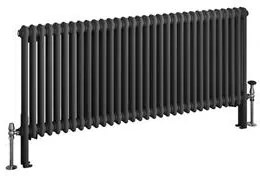 Eastbrook Imperia 2 koloms radiator 145x60cm 2046W antraciet