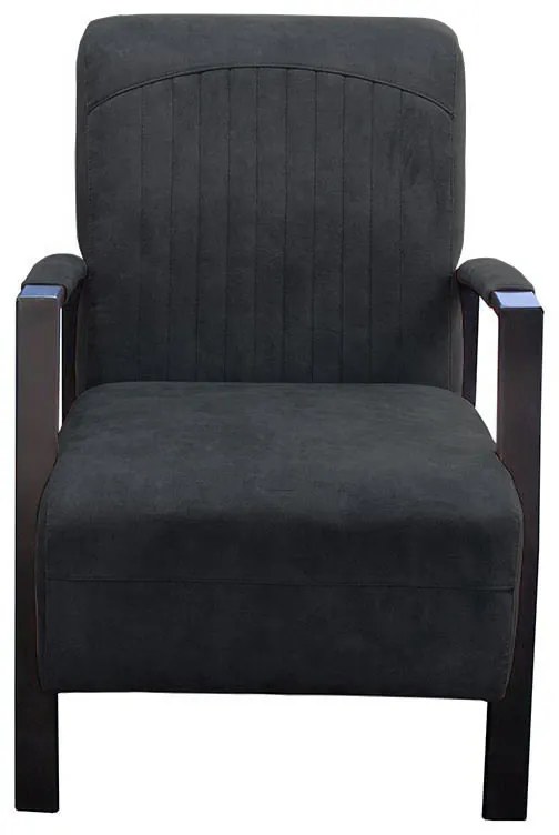Fauteuil - Giulietta - velours Adore antraciet 67