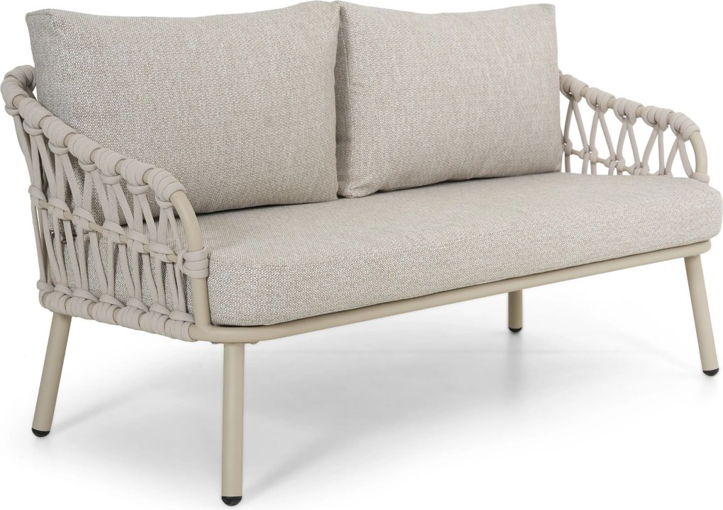 Stoel en Bank Loungeset 4 personen Rope Zand/Beige Coco Serra
