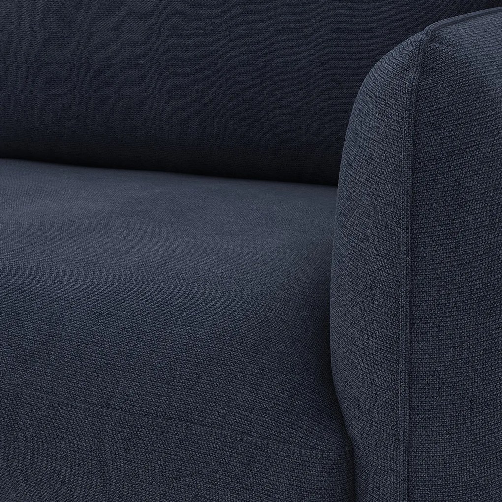 Hoekbank links, 4 zits, in polyester, LOMÉO