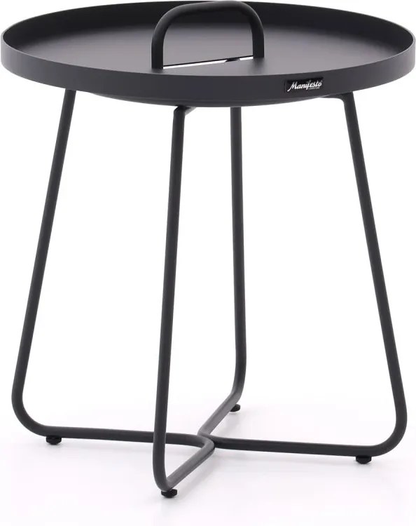 Bijzettafel tuin Manifesto  | Rond  | Tuintafel Aluminium | Ø50cm | Kees Smit Tuinmeubelen