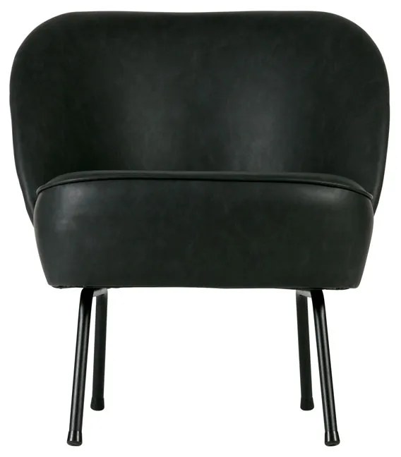 BePureHome Vogue Fauteuil Zwart Leer