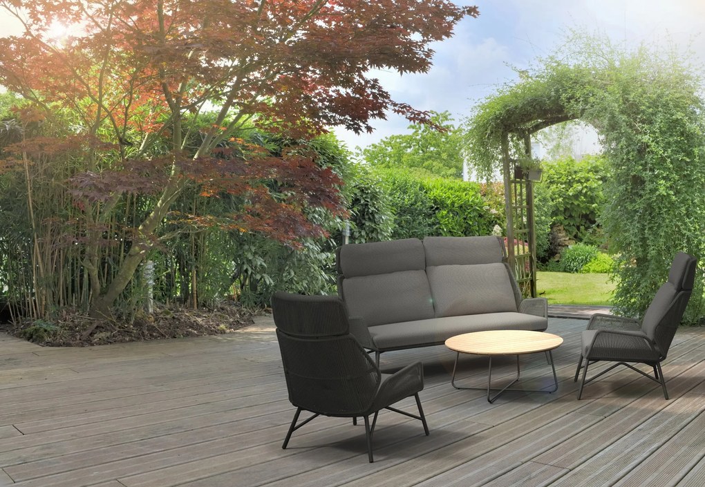 4 Seasons Outdoor Carthago loungeset platinum met Valetta tafel antraciet weerbestendig