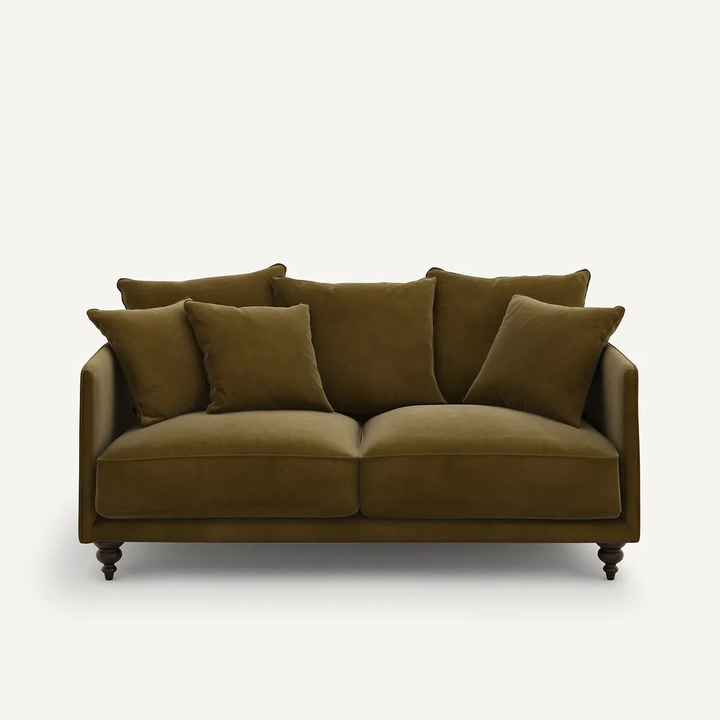 3-zits compacte fluwelen zetel, Lazare