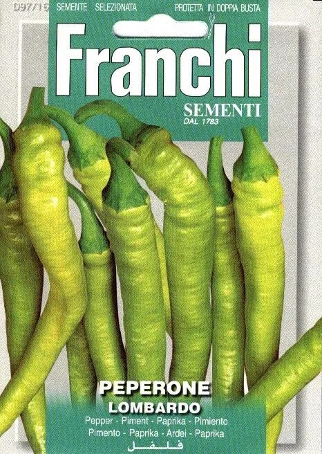 Franchi Sementi Peper Lichtgroen zaden - Peperone Lombardo