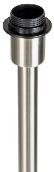 Moderne vloerlamp staal zonder kap - Simplo