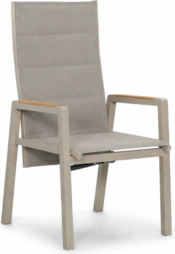 Tuinset Ronde Tuintafel 4 personen 125 cm Aluminium Taupe  Lifestyle Garden Furniture Essence/Ancona