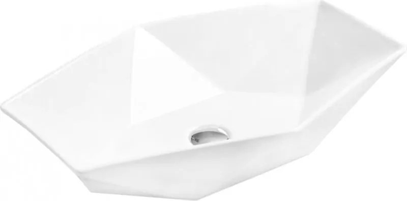 Mexen Elena opbouw wastafel 63 x 41 cm, wit - 21476300