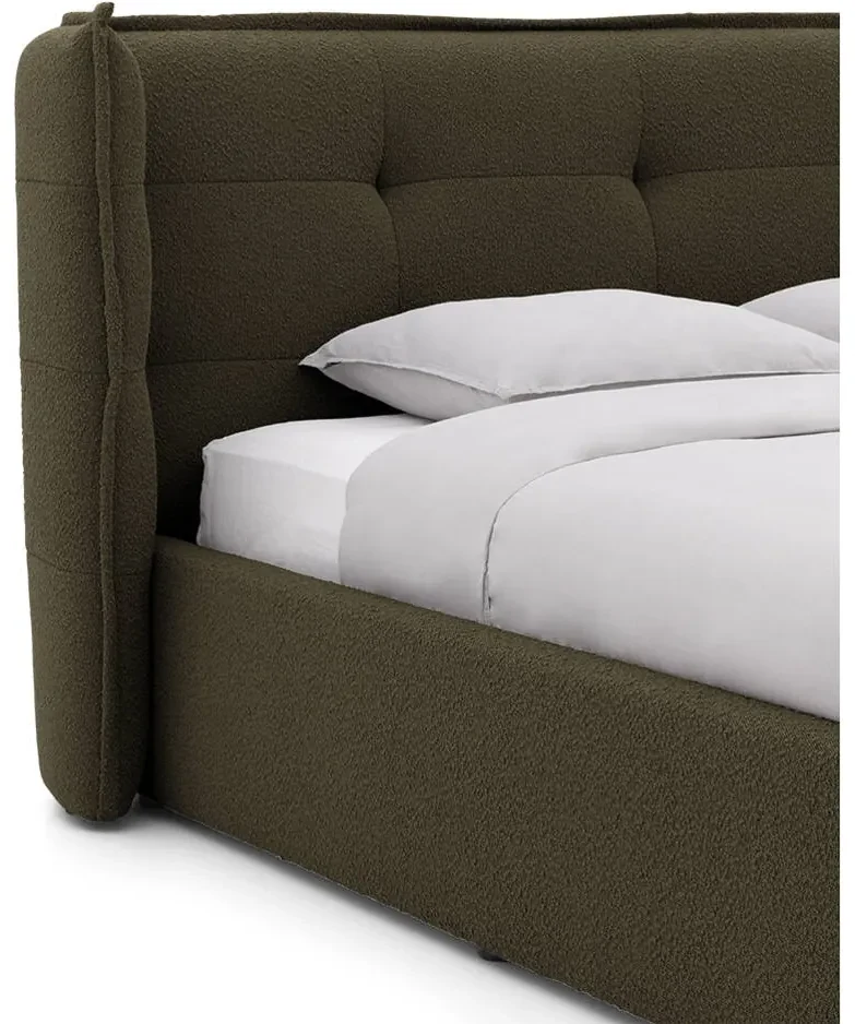 Goossens Gestoffeerd Bedframe Canon, 140 x 200 cm met storage, met 2x lattenbodem