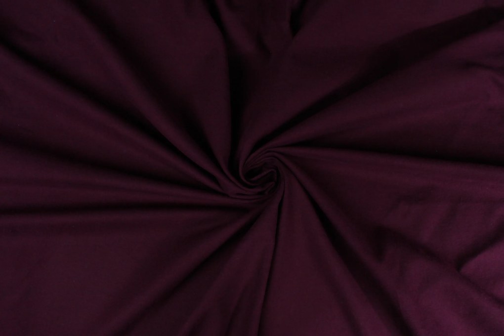 Hoeslaken flanel - 100% katoen - 90x200 - aubergine