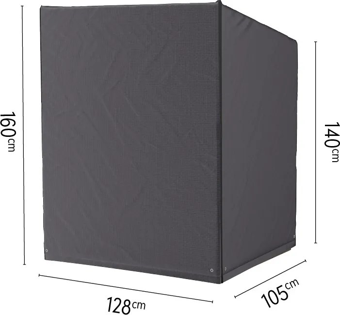 Platinum AeroCover Strandstoelhoes - 128 x 105 x H140/160 cm - Ademend&Waterbestendig - Antraciet