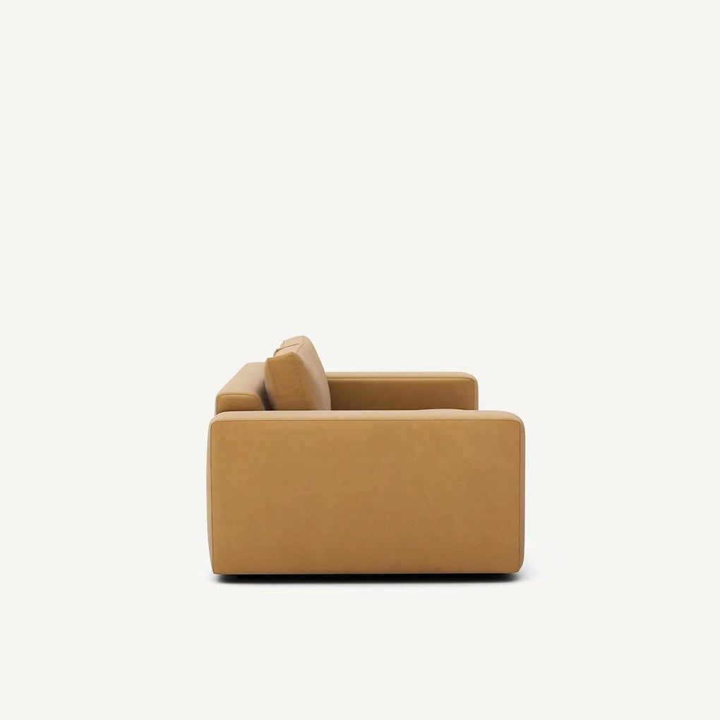 3-zits compacte bank in linnen fluweel, SKANDER