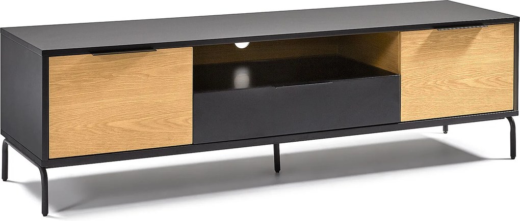 Kave Home TV-meubel 'Savoi' 170cm, kleur Zwart