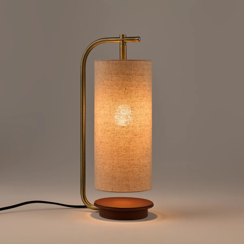 Lamp in linnen en simili, Yob
