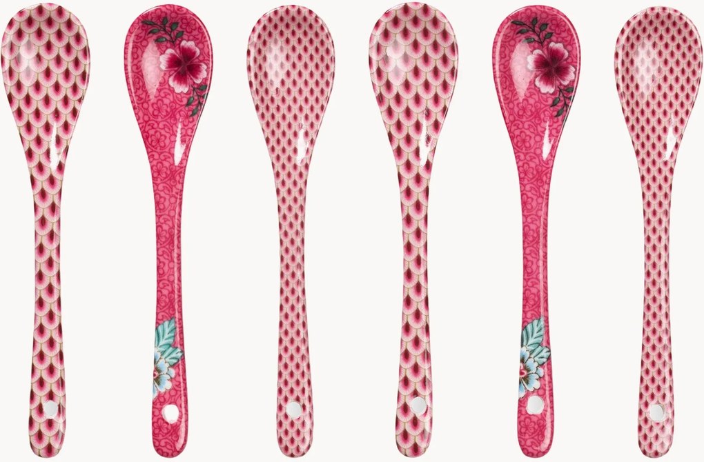 Theelepels Oriental Flower, 6-delig