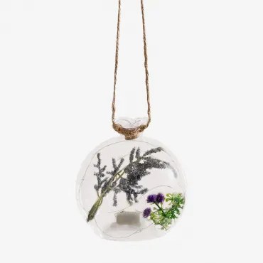 Set van 4 hangende kristallen bollen met LED-licht Clementine Ø10 cm - Sklum