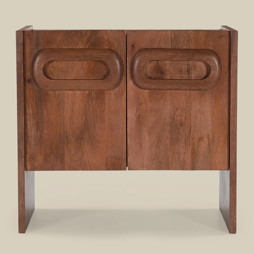 Smal Dressoir Kastje Vintage Design - 80x40x75cm.