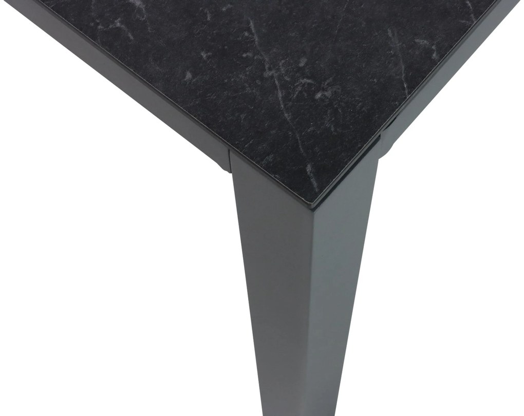 Dining Tuintafel rechthoekig 220 x 90 cm Aluminium/HPL Grijs Mateo