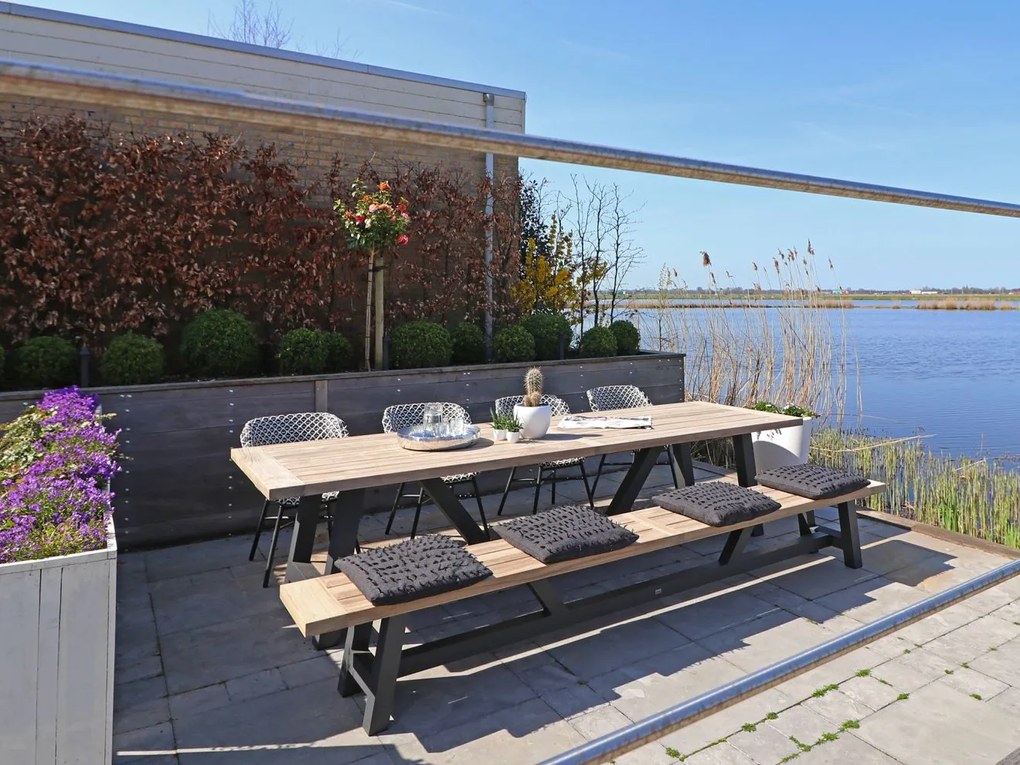 Picknickset Bellagio  | 10 personen | Tuinset teakhout | 3-delig | Kees Smit Tuinmeubelen