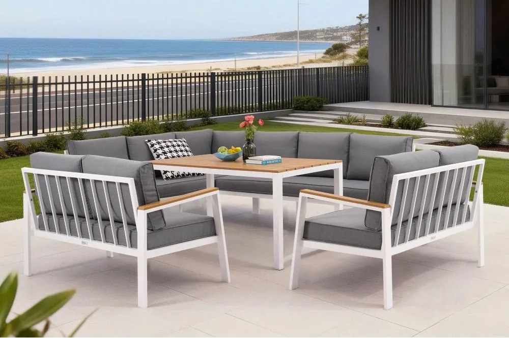 Garden Point hoektuinset Zakintos Comida 9 wit