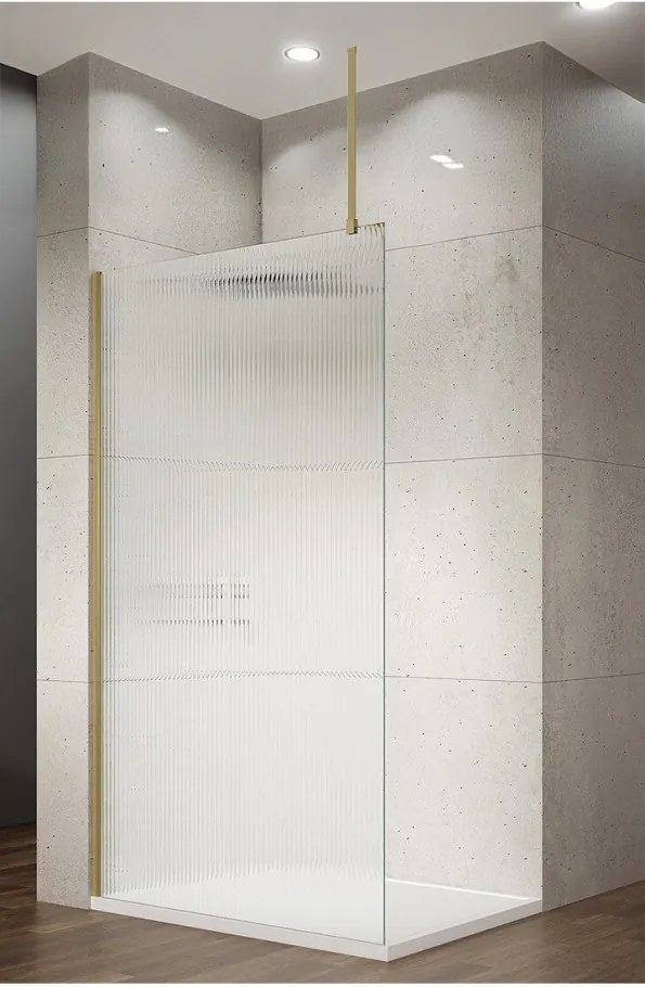 Saniclear Redro glas plafond bevestiging geborsteld messing - mat goud