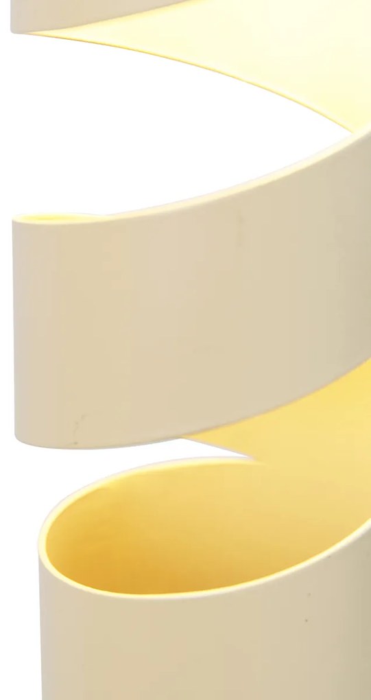 Eettafel / Eetkamer Moderne hanglamp zwart met taupe en beige 6-lichts - Stream Modern GU10 Binnenverlichting Lamp