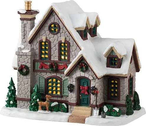 Lemax - 'White Christmas' - Verlicht gebouw