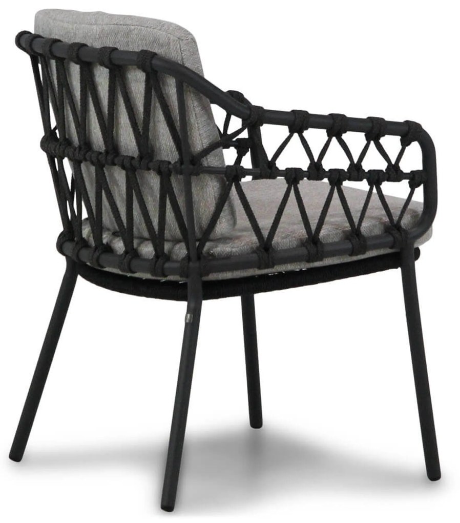 Tuinset 6 personen Aluminium/Teak/Rope /Olefin Grijs 4 Seasons Outdoor Calpi/Brookline