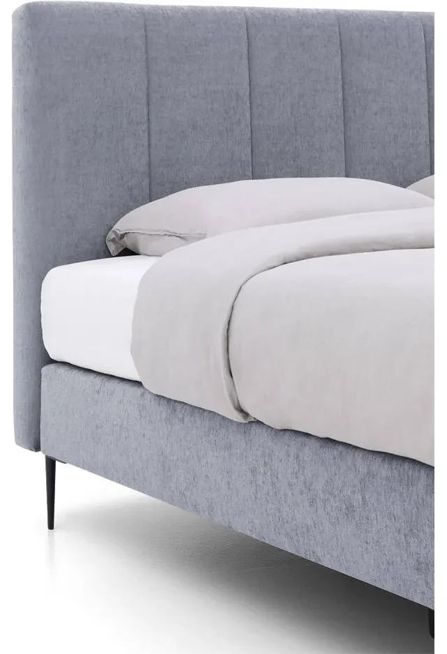 Goossens Boxspring Ease Solid Incl. Matras, Vlak 180 x 210 cm (=2x 90 x 210 cm) met hoofdbord + 2x matras shapes 1