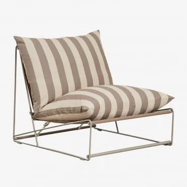 Centraal Module Voor Modulaire Tuinbank Amaro Tapioca Beige - Bruin - Mokka - Sklum