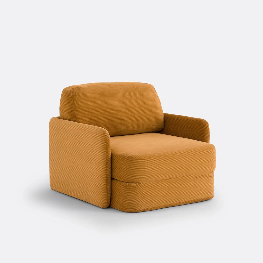 Omvormbare fauteuil in fluweel, Haley