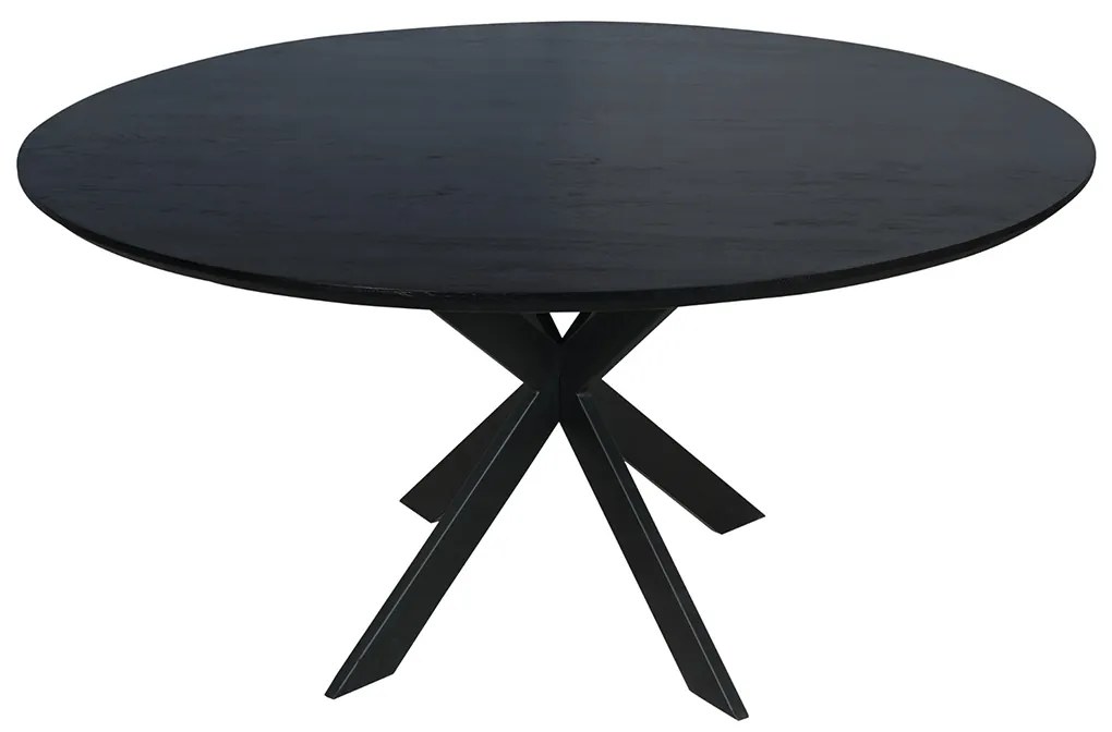 Starfurn Ferris Ronde Eettafel Zwart Eiken 150 Cm - 150 X 150cm.
