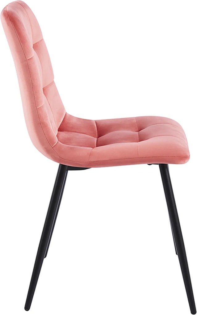 Set 4 Stuhl Fluwelen Stoelen