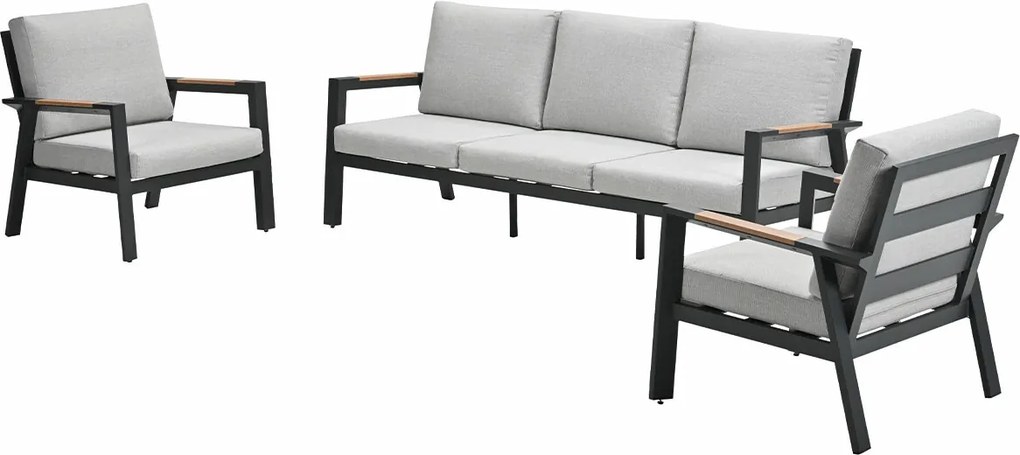 Garden Impressions Lissabon loungeset 3-delig - valley sand