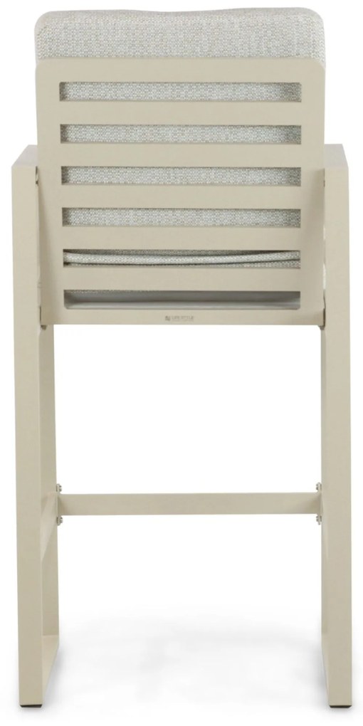 Barstoel Aluminium Taupe-naturel-bruin Lifestyle Garden Furniture Nuno