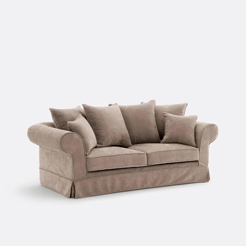 2- of 3-zits rechte bank van gemêleerd polyester, ADELIA